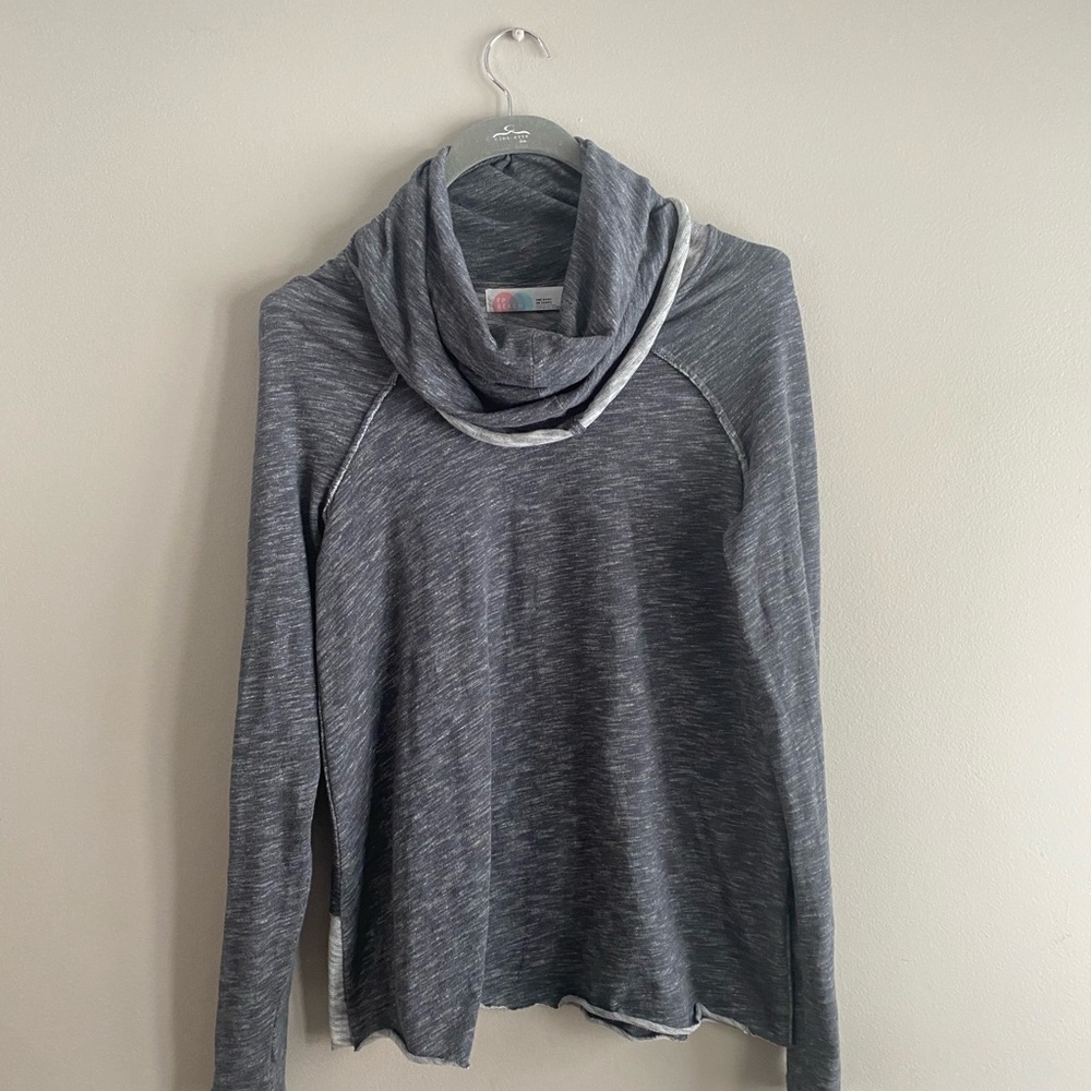 Free People Gray Two-toned Beach Cocoon